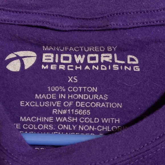 Purple floral panda t-shirt - Picture 3 of 5